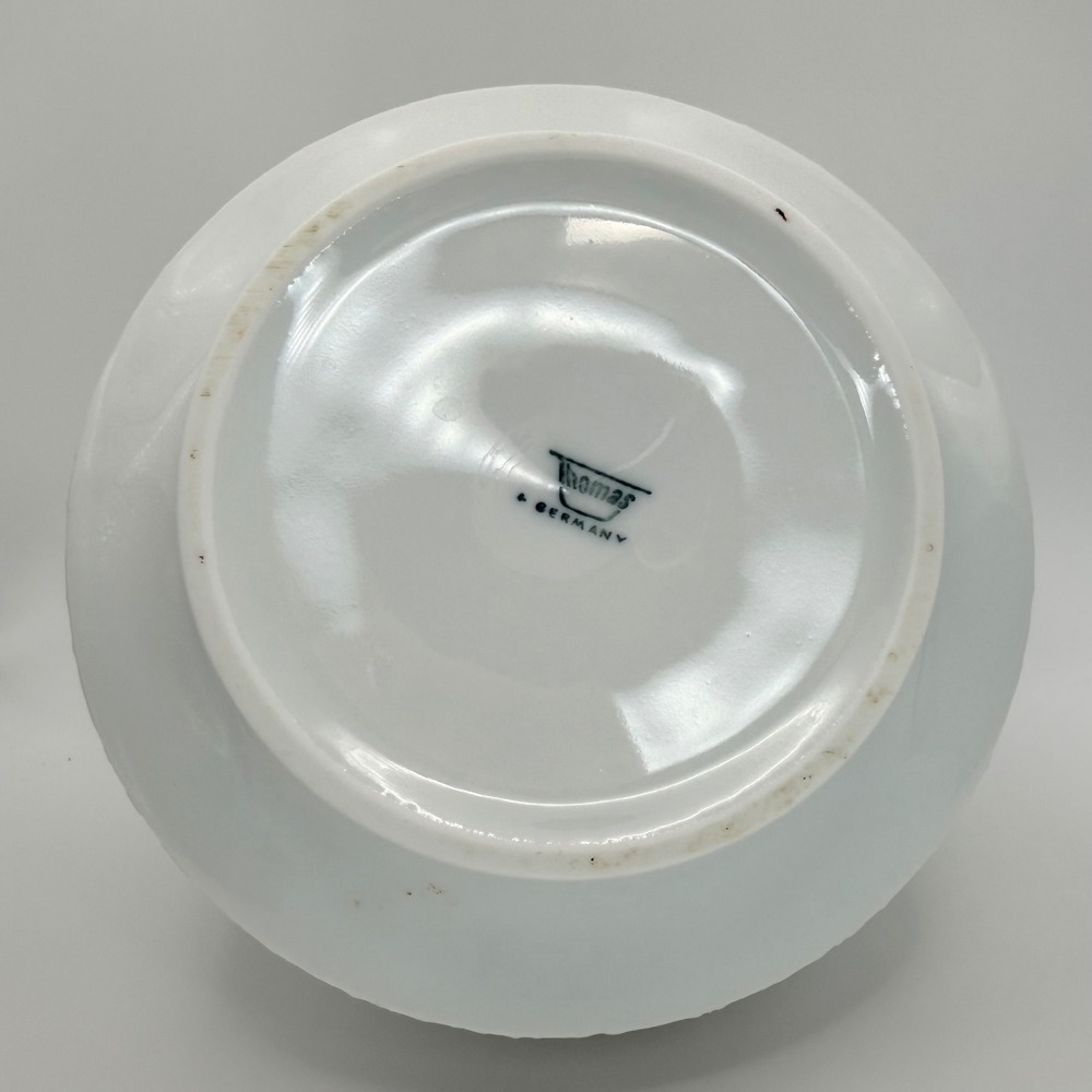 Mid Century Modern White Textured Ceramic‎ Vase Decor Thomas Germany MCM Space - Picture 4 of 9
